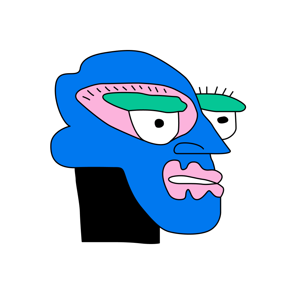 Abstract Quirky Face