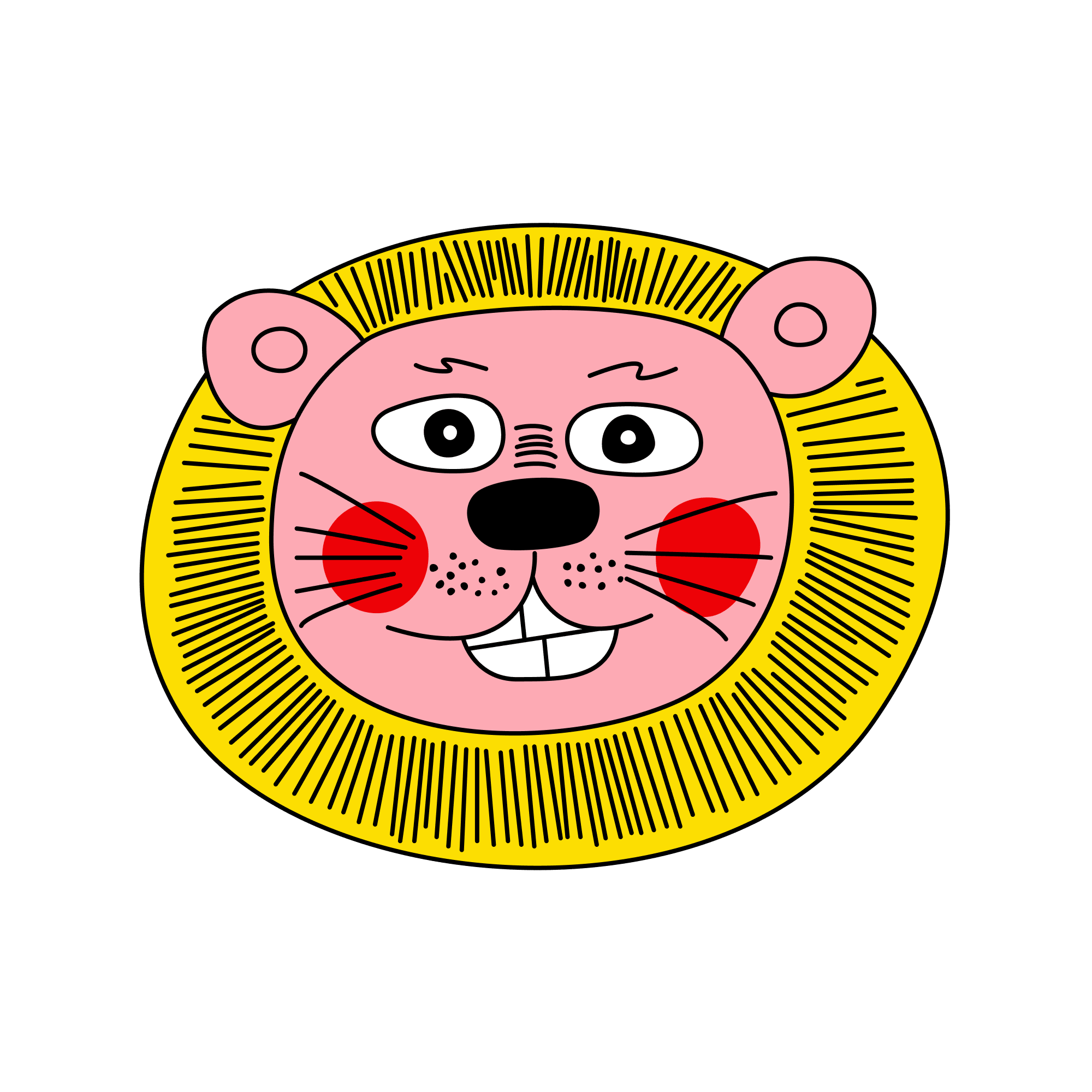Round-maned Lion
